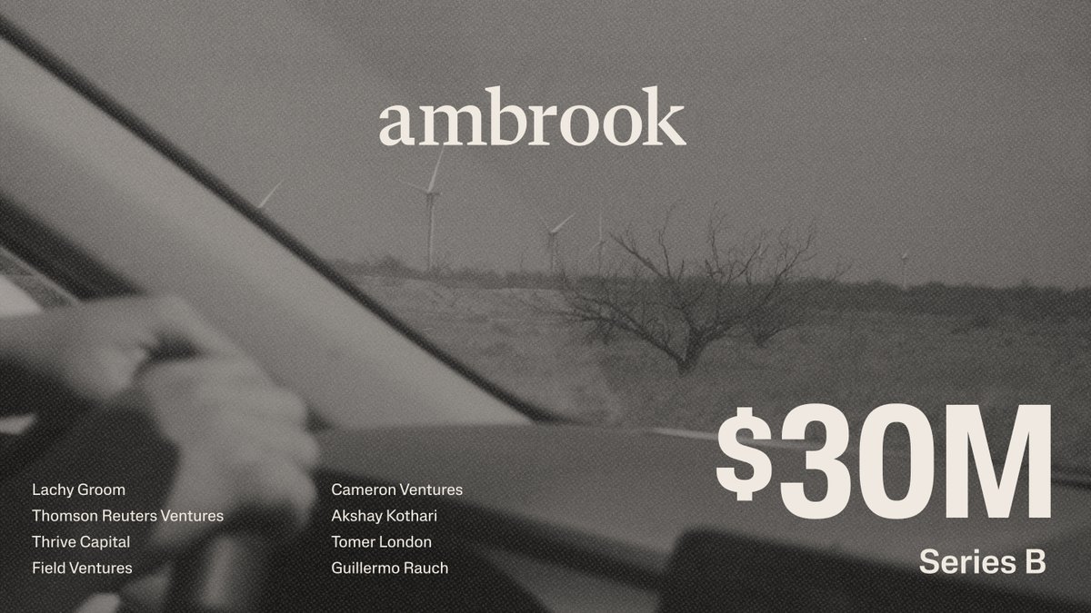announcing @AmbrookAg's $30M series B, led by lachy groom. instead of a fundraising video, we typed up a letter - if you're curious, give us your address (link in thread) and we'll send you some snail mail.
like our customers already know, some good things take time.